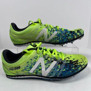 New Balance MMD500Y5 Track & Field Spikes Size 8 US‎ Mens Neon Green/Blue